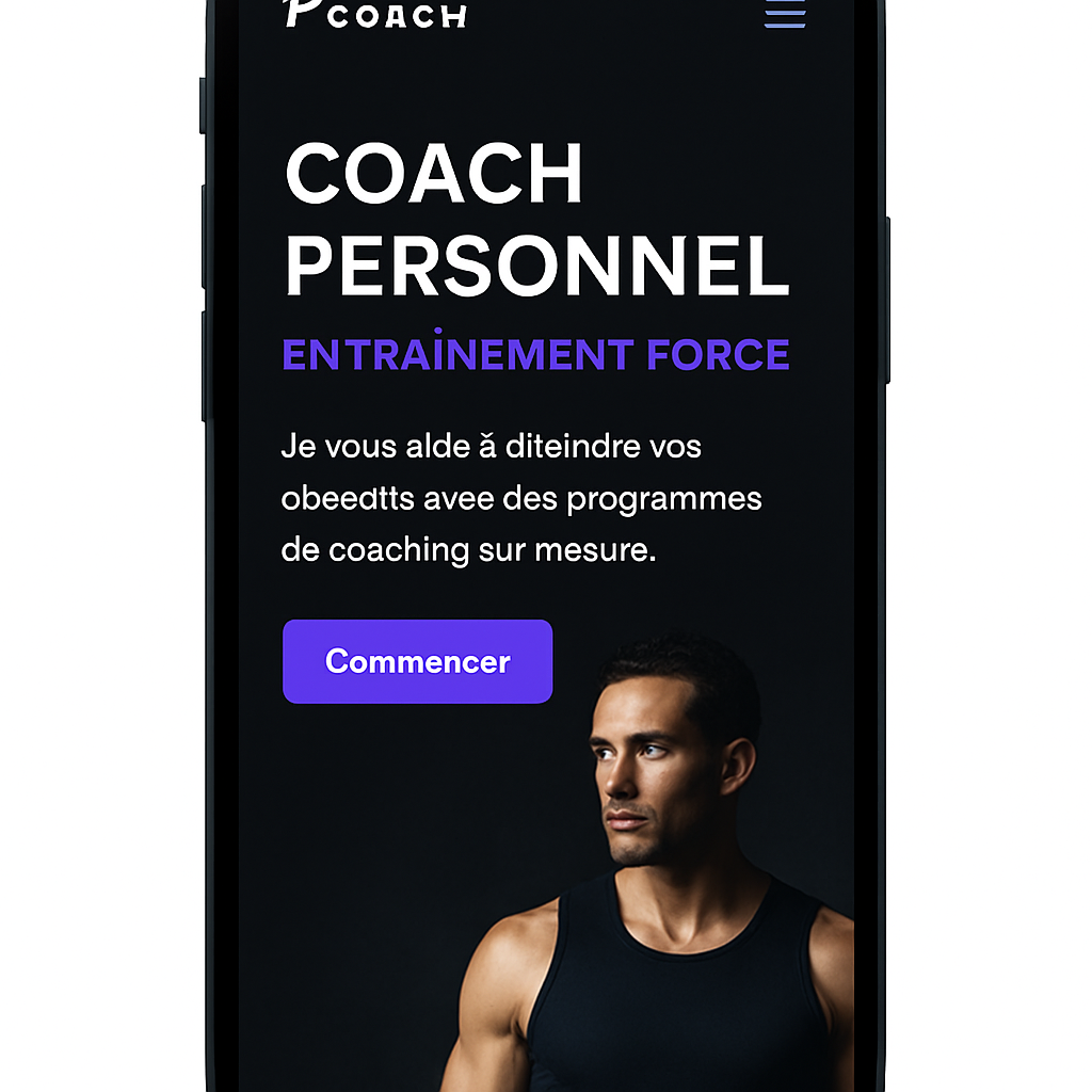Aperçu du site Coach Léa
