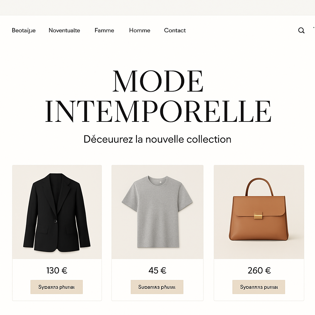 Aperçu du site Maison Vela